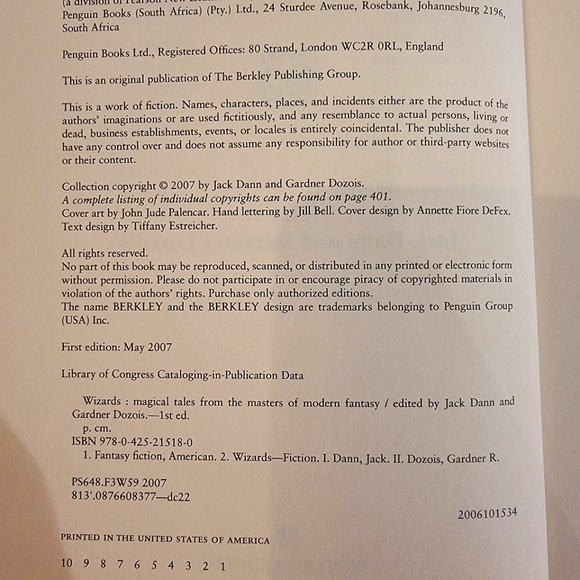 #Wizards #Magical Tales / Stories from Masters of Modern #Fantasy Hardback 2007 - Picture 4 of 8